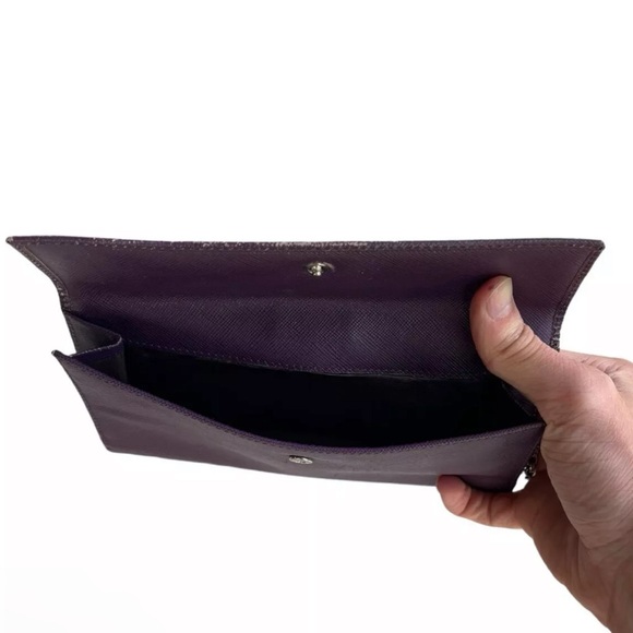 Prada Purple Saffiano Vintage Leather Wallet - Picture 5 of 11